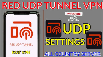How To Setup Red UDP Tunnel VPN with all country UDP settings for fast & secure browsing 