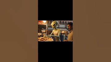 alien enjoying samosa #alien #aliens #space #spaceship