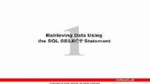 Oracle DBA ||Admin 1 ||Chapter 1 ||Retrieving Data using SQL Select Statement