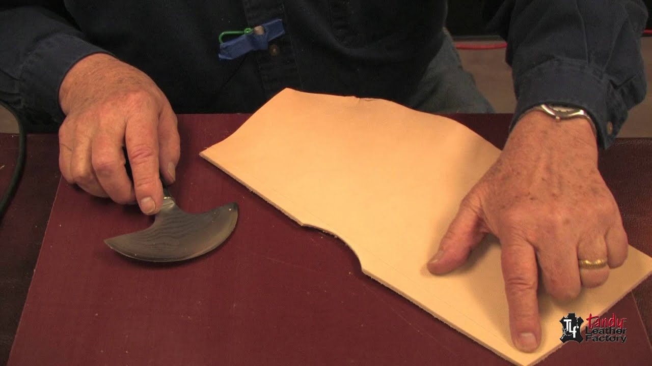 Round Leather Knife. Doubled Edged, Rounded Knife for Leather