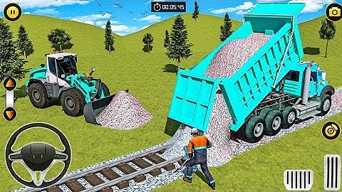 🏙️🏗️ JCB Simulator: JCB Games 2024 - Railway Construction Simulator 3D - Android Gameplay 🎮