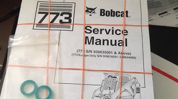 Bobcat 773 Hydraulic Control Valve Leak Repair part 1