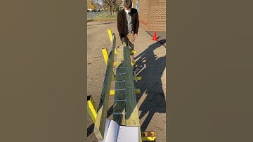 Ball rolling down ramp