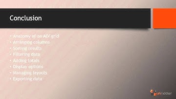 SAP ABAP ALV Grid Conclusion