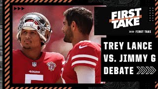 Jimmy Garoppolo vs. Trey Lance: Who should be the 49ers' Week 1 starting QB? | First Take