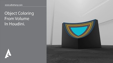 Object Coloring From Volume In Houdini