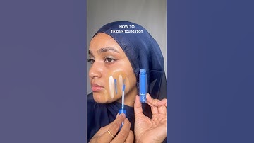 How to fix dark foundation #makeuptips #foundation #beautyhacks