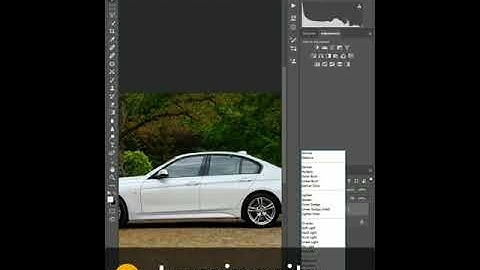 how to Change White Car in to black colour by Adobe Photoshop Creativity #short #effect #jacker