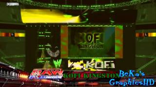 WWE RaW SuperShow 2011: Kofi Kingston Entrance Stage + Pyro HD