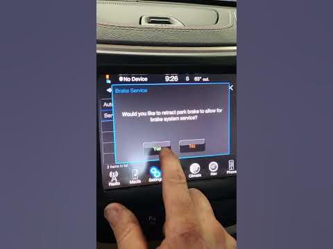 2016 Jeep Cherokee Electronic Parking Brake Service Mode - YouTube