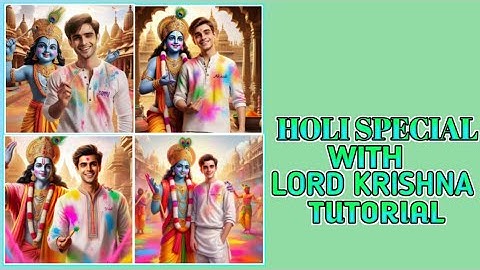 Viral Instagram Trending Holi Special With Lord Krishna Ai Image|| Technical Moon 87