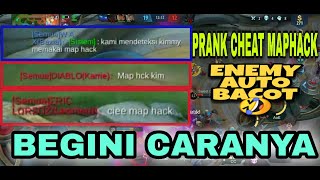 CARA PRANK CHEAT MAPHACK || INI DIA KODE RAHASIA NYA ||  MOBILE LEGENDS BANG BANG screenshot 5