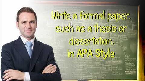 How to Start a Thesis or Dissertation in APA Style