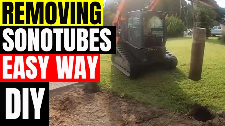 Remoção rápida de tubos de sonotube com skid steer - O jeito fácil!