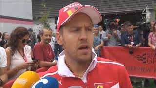 Interview with Vettel after qualifying - Belgian GP 2017