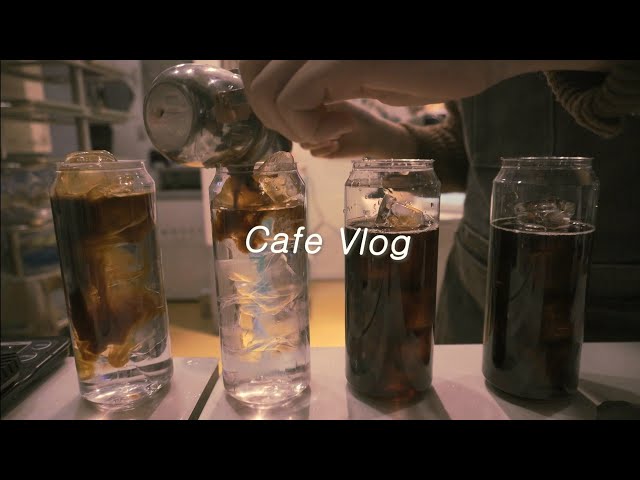 Cafe Vlogㅣ10평 테이크아웃&배달 전문 카페의 바쁜 일상⏰ㅣ카페브이로그ㅣ음료제조영상ㅣ캔메리카노ㅣ캔시머ㅣ마카롱ㅣ카페알바브이로그ㅣ카페사장브이로그ㅣasmr,nobgmㅣ개인카페