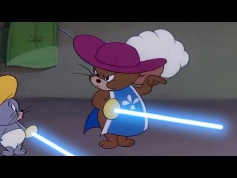 Master Jerry Trains his young Padawan.