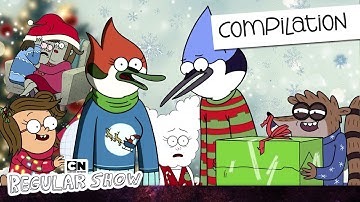 Merry Chillmas, Bro!🎄| Regular Show Xmas ❄️ and NYE 🎆 Compilation | Cartoon Network