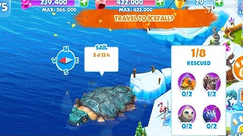 Ice Age Adventure (exploring at icefall/wobbly.island)