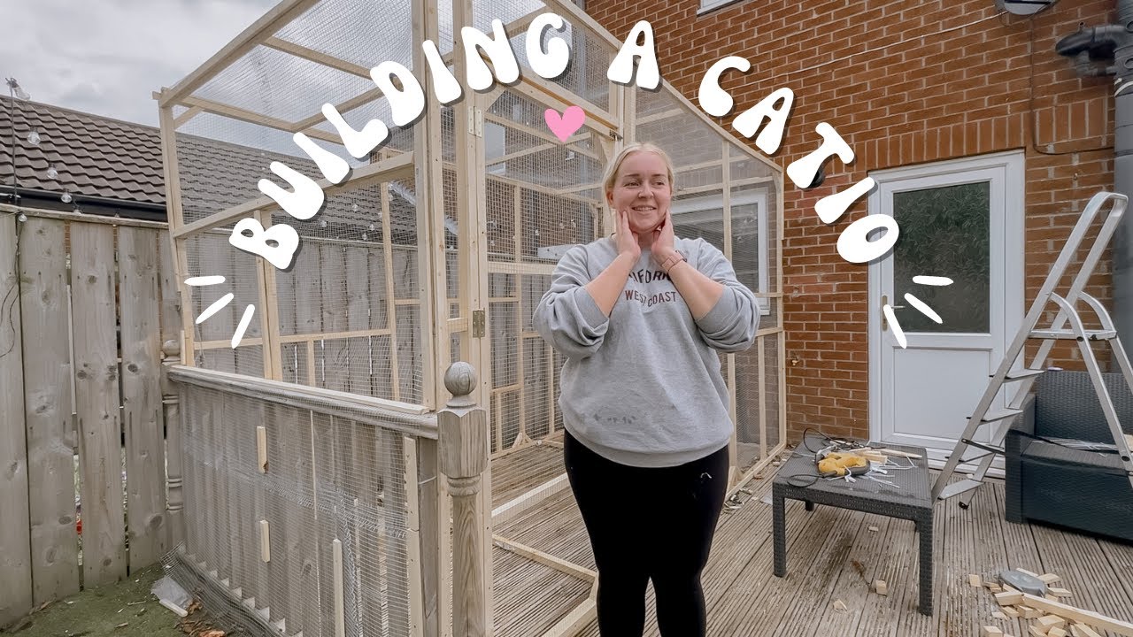 Building A Catio For My Drama Queen Cat - YouTube