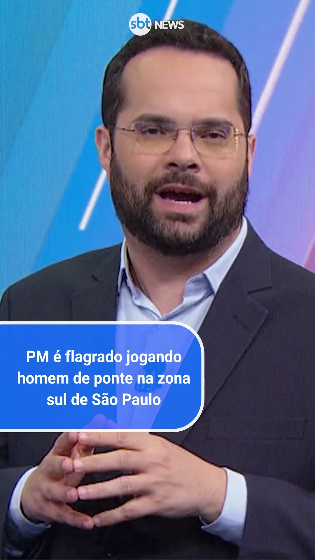 PM é flagrado jogando homem de ponte na zona sul de São Paulo