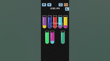 Water Color Sort Level 976 Walkthrough Solution iOS/Android