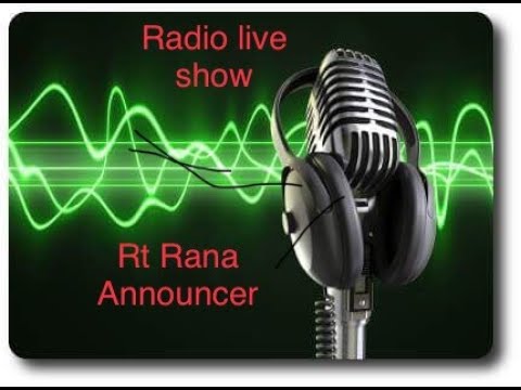 SRILANKAN POPULAR BROADCASTER RT RANA WITH RADIO LIVE SHOW - YouTube