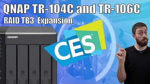 QNAP TR-104C and TR-106C Thunderbolt 3 NAS RAID Expansion and DAS Enclosure