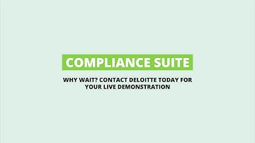 Deloitte Compliance Suite