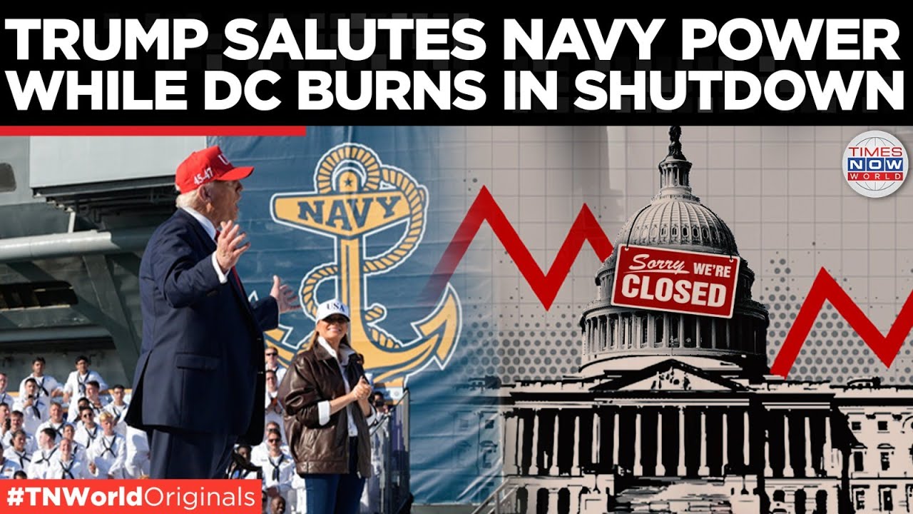 WATCH: Trump Hails Navy’s 250 Years Of Power While Politicians In DC Crash America! |Times Now World