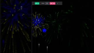 How to make Fireworks with JavaScript | Easy Tutorial 💻 #webdev #shorts