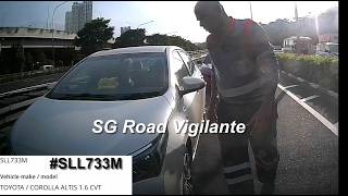 26may2026 #SLL733M toyota cut over double white line and chevron confronted try to open driver door 26may2026 #SLL733M toyota cut over double white line and chevron confronted try to open driver door