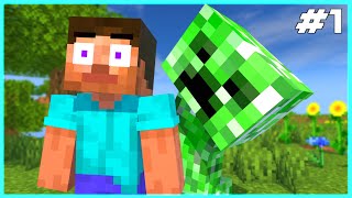 STEVE MEETS A CREEPER! - Steve Life (SHORTS) Ep 1 - Minecraft Animation Movie