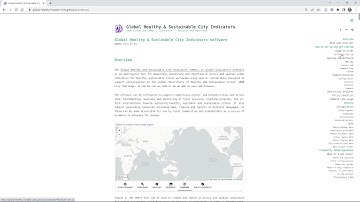 How to download and launch the Global Healthy and Sustainable City Indicators open source software