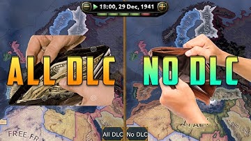 [HOI4] Double Timelapse - All DLC vs No DLC (AI only)