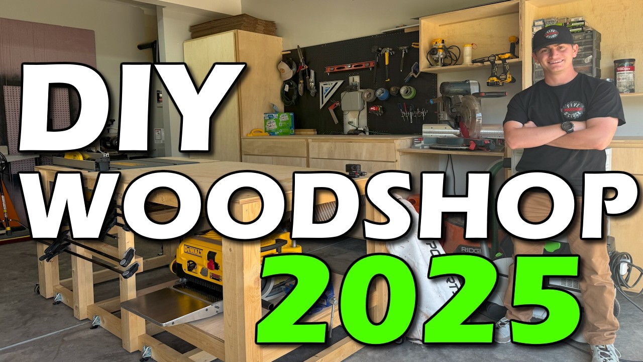 2025 Small Woodshop Tour - 1 Car Garage Setup! - YouTube