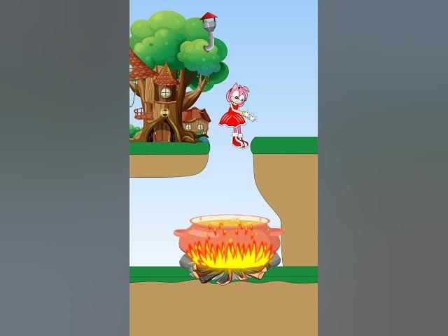 Outline Video Who will fall? 🥲🥲 | Sonic Animation #shorts