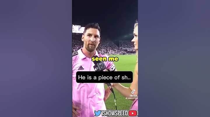 Messi Is ANGRY At IShowSpeed