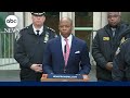 NYC mayor Eric Adams provides update on security for New Year&#39;s Eve