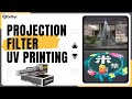 New printing ideas projection filters uv printing machine  to make your logo more eyecatching