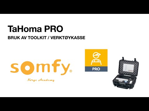 TaHoma Pro - Hvordan benytte Toolkit (verktøykasse)