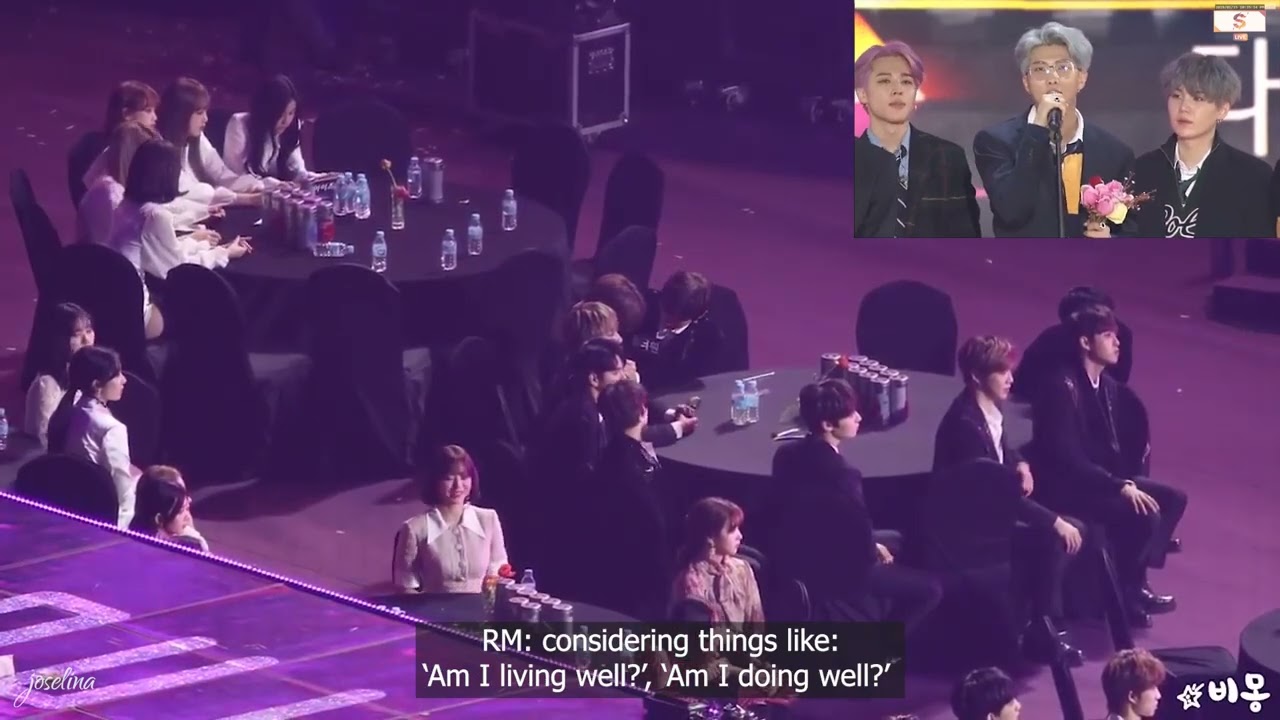 [Eng Sub] Idols React to BTS Daesang Speech at the 2019 Seoul Music Awards (SMA)