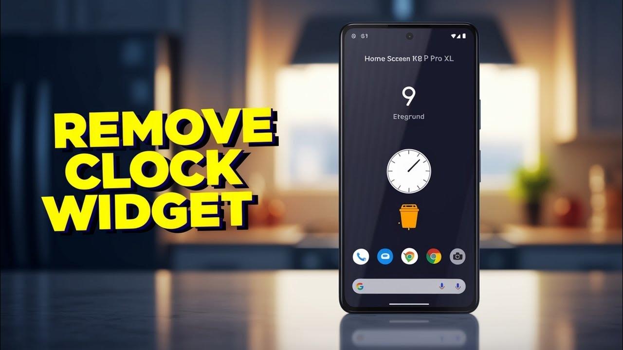 How to add or remove clock from home screen in pixel 9 pro xl and pixel