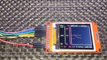 Graphical Atmospheric Pressure & Temperature Sensor with ATXMega32A4U, BMP180 and ST7735 TFT Display