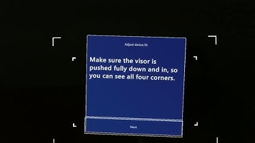 MS HoloLens 2 calibrating eyes