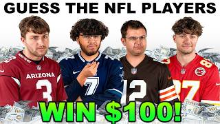 4 NFL Fans vs "Guess The Player", Winner Gets $100!