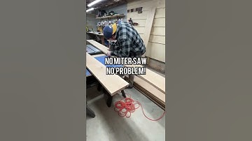 No Miter Saw, No Problem #shorts #diy #woodworking #carpentry #woodshop