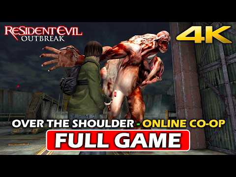 RESIDENT EVIL OUTBREAK - Modern OTS Camera MOD Gameplay ONLINE CO-OP FULL GAME (4K)