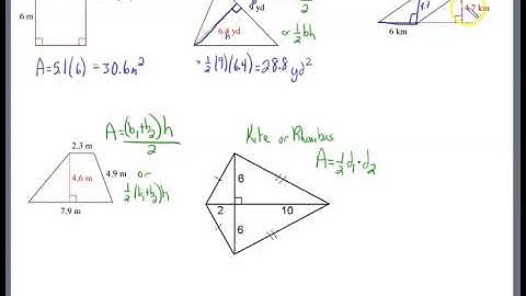 GEOM 11.3 Area of Polygons Video Notes