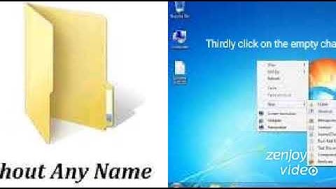 How to save a folder without any name?